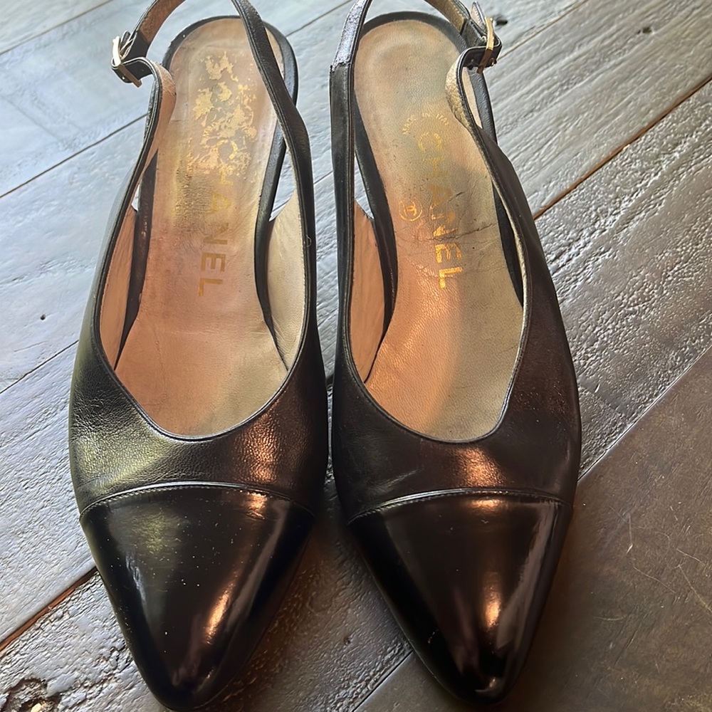 Chanel slingback pumps